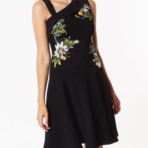 Karen Millen Embroidered Skater Dress
